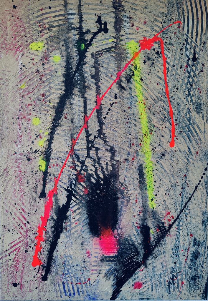 Ohne Titel # 004 Mixed media auf Leinwand 50 x 70 cm verfügbar